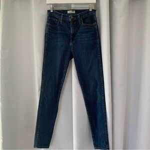 Madewell Women’s 10” High-Rise Skinny Jeans size 29 Dark Wash Denim READ!